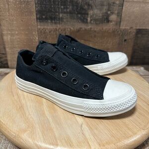 Converse Black and White Slip-On Sneakers